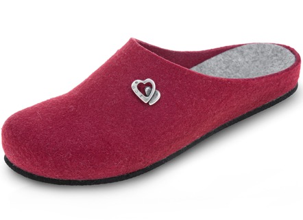 Pantoffel mit Metallschmuck