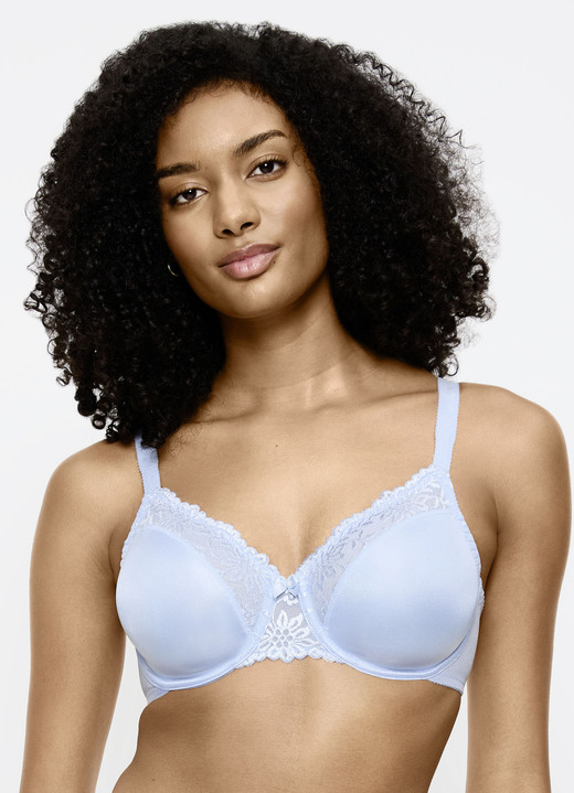 BH mit Formbügel - Triumph-Ladyform Soft-Minimizer-Bügel-BH, in Größe 075 bis 095, in Cup F, in Farbe BLEU Ansicht 1