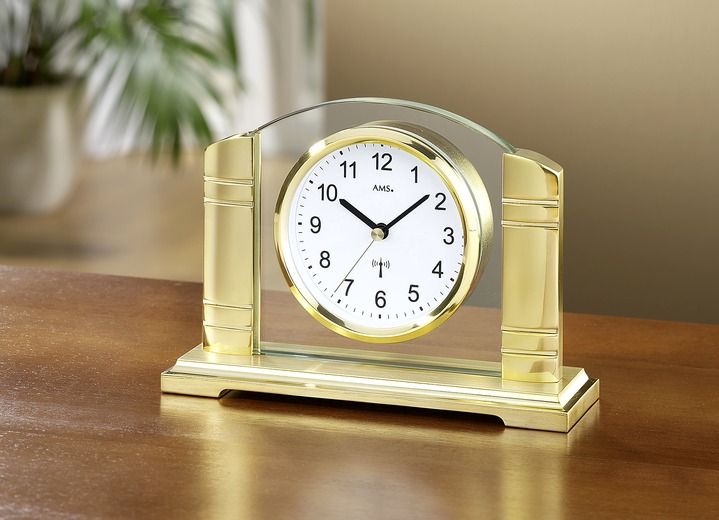 Uhren - Tischuhr mit Mineralglas-Rückwand, in Farbe GOLD Ansicht 1