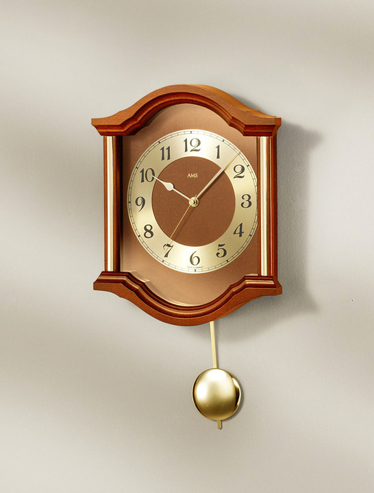 Uhren - Wanduhr aus Holz, in Farbe KIRSCHBAUM Ansicht 1