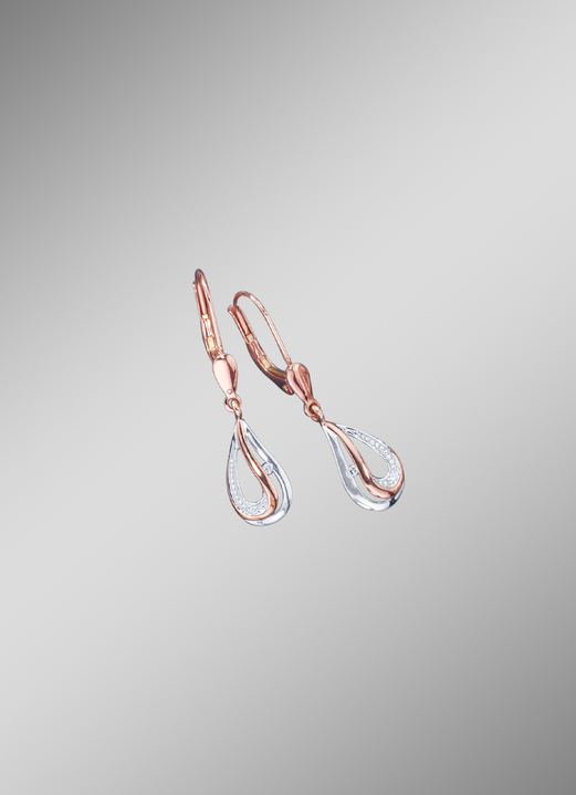 Ohrschmuck - Ohrringe mit Brillanten, in Farbe  Ansicht 1