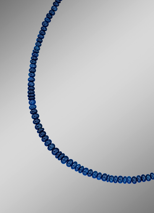 Halsketten - Halskette mit echten Safiren, in Farbe , in Ausführung echte blaue Safire