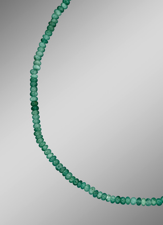 Halskette mit echt Smaragd