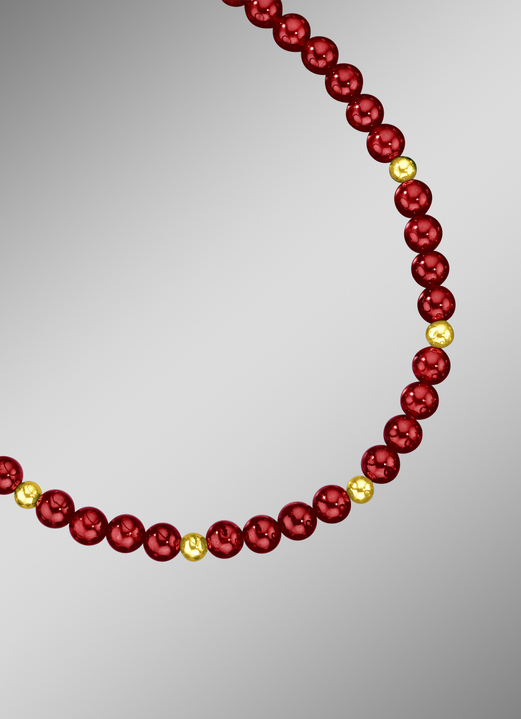 - Halskette mit Granat, in Farbe  Ansicht 1