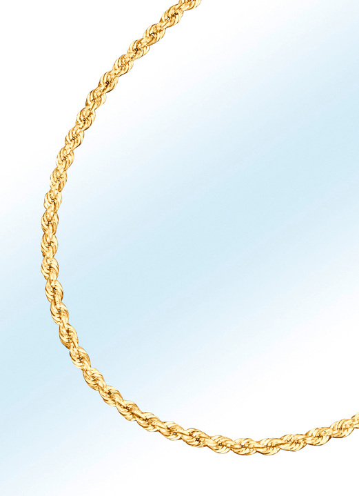 Halsketten - Halskette oder Armband in Kordelketten-Gliederung, in Farbe , in Ausführung Halskette, Länge 60 cm