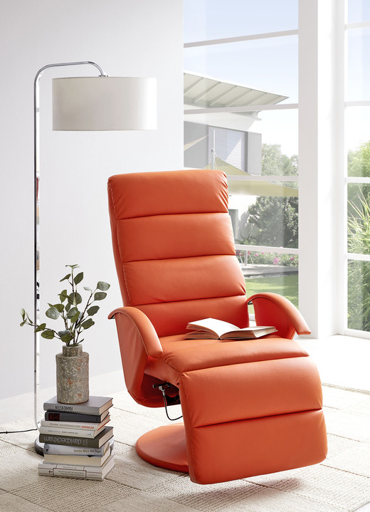 TV-Sessel / Relax-Sessel - Relax-Sessel mit stabilem Metallrahmen, in Farbe ORANGE Ansicht 1