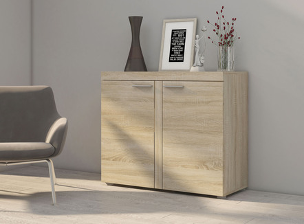 Kommode, 2-türig, schmal