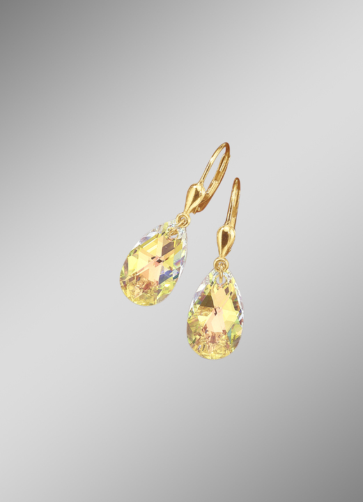 - Ohrringe mit Swarovski-Kristallen, in Farbe  Ansicht 1