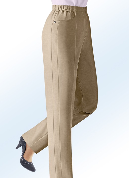 Hosen - Hose in Schlupfform, in Größe 019 bis 235, in Farbe BEIGE Ansicht 1