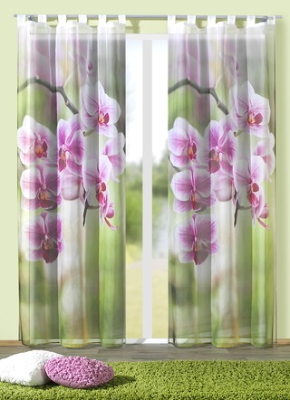 Fensterdekoration mit farbbrillanten Digitaldruck