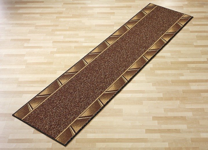 Läufer & Stufenmatten - Läufer nach Wunschmaß, für Fußbodenheizung geeignet, in Größe 103 (Läufer, 70 cm breit) bis 109 (Läufer, 120 cm breit), in Farbe BRAUN Ansicht 1