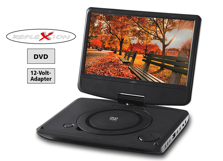 - Reflexion DVD 7002 portabler DVD-Spieler, in Farbe SCHWARZ Ansicht 1