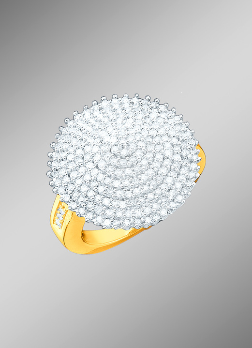 Ringe - Diamant-Rng mit 216 Diamanten, in Größe 160 bis 220, in Farbe