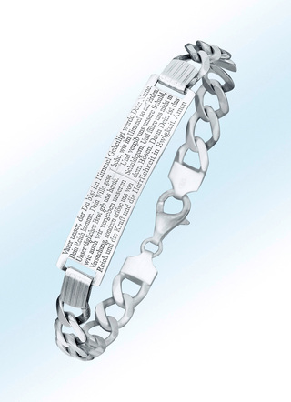 Massives Armband mit komplettem "Vater unser..."