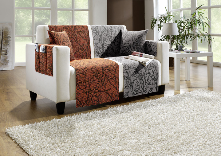 - Gesäumte Wohnaccessoires in überzeugender Qualität, in Größe 101 (Sesselschoner, 50x150 cm) bis 905 (Kissenhüllen, 2er-Set, 38x 38 cm), in Farbe TAUPE
