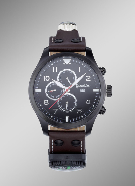 - Sportliche Outdoor-Herrenuhr mit LED-Taschenlampe, in Farbe  Ansicht 1