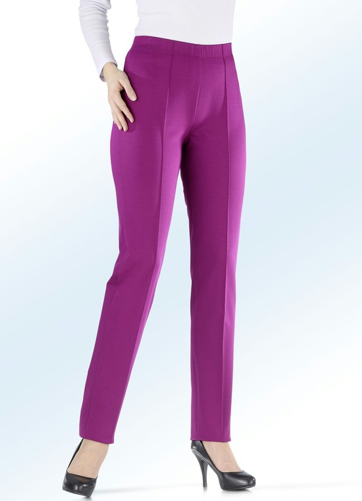 Hosen in Schlupfform - Jerseyhose in 9 Farben, in Größe 019 bis 245, in Farbe FUCHSIA Ansicht 1