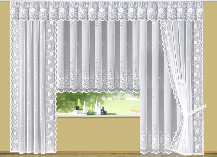 Blumenfenster Store Mit Apart Floralem Dessin Gardinen Bader