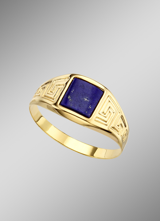 Ringe - Herrenring mit verzierter Ringschiene, in Größe 180 bis 240, in Farbe