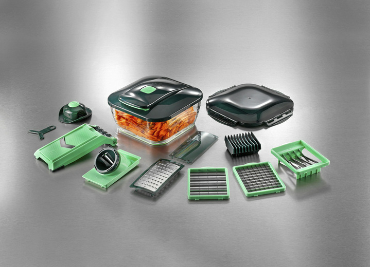 - Nicer Dicer Chef, 15-teilig, in Farbe HELLGRÜN