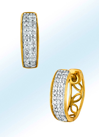 Creolen mit Diamanten