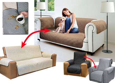 Wende-Schoner für Sessel oder Sofa