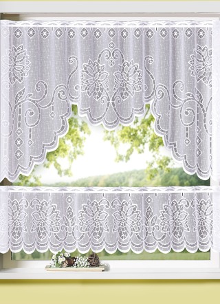 Fensterset mit Stangendurchzug 2-teilig