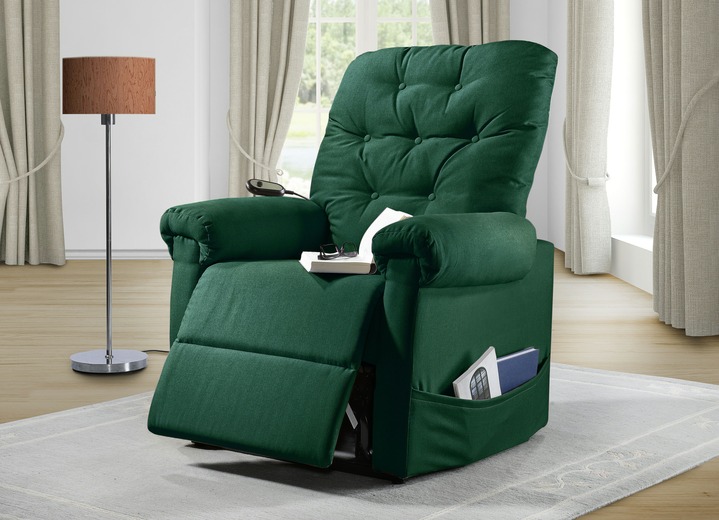 TV-Sessel / Relax-Sessel - TV-Sessel mit Motor und Aufstehhilfe, in Farbe DUNKELGRÜN Ansicht 1