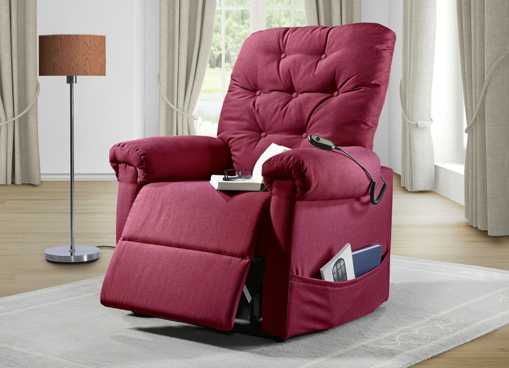 TV-Sessel / Relax-Sessel - TV-Sessel mit Motor und Aufstehhilfe, in Farbe ROT Ansicht 1