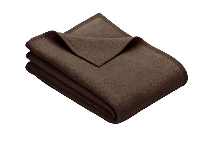 Decken - Schlafdecke auch extralang, in Größe 185 (Schlafdecke, 100x150 cm) bis 235 (Schlafdecke, 220x240 cm), in Farbe BRAUN Ansicht 1