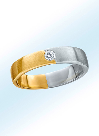 Kostbarer Damenring aus Platin und Gelbgold