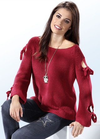 Pullover in 2 Farben mit Alpaka