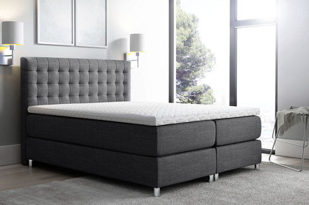 Boxspringbett mit Topper