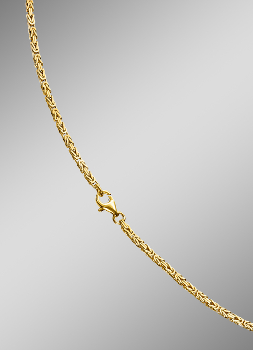 Halsketten - Massive Königskette mit Karabinerverschluss, in Farbe