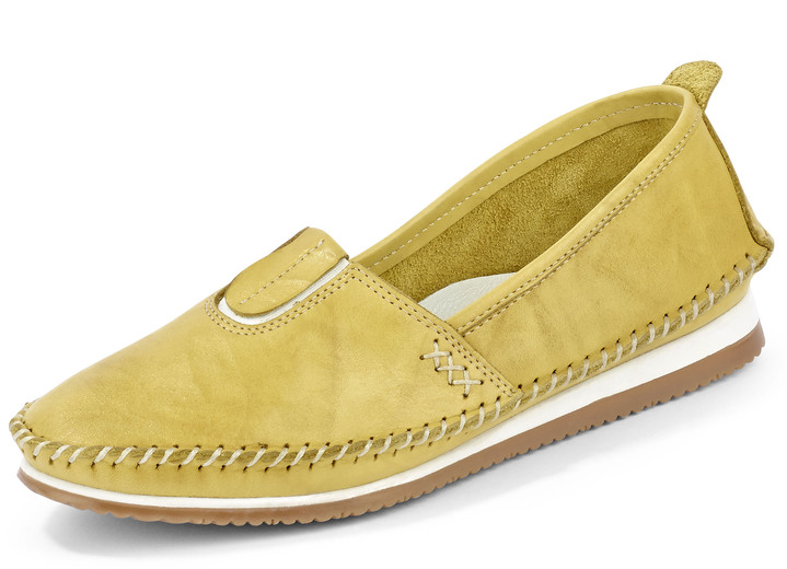 Slipper & Schnürschuhe - Andrea Conti Mokassin-Slipper, in Größe 036 bis 041, in Farbe MAISGELB Ansicht 1