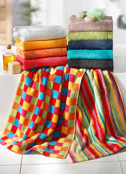 Handtücher - Walkfrottier-Serie aus reiner Baumwolle, in Größe 200 (Handtuch, 50/100 cm) bis 204 (Duschtuch, 70/140 cm), in Farbe ANTHRAZIT UNI