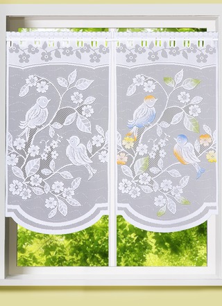 Fenster- und Türbehang Vögelchen, verschiedene Farben