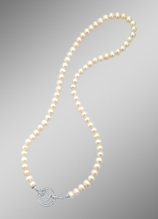 Halsketten - Elegantes Perlen Collier, in Farbe  Ansicht 1