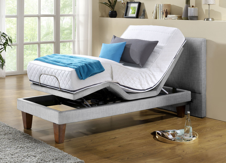 - Motorrahmen-Bett in verschiedenen Ausführungen, in Farbe GRAU