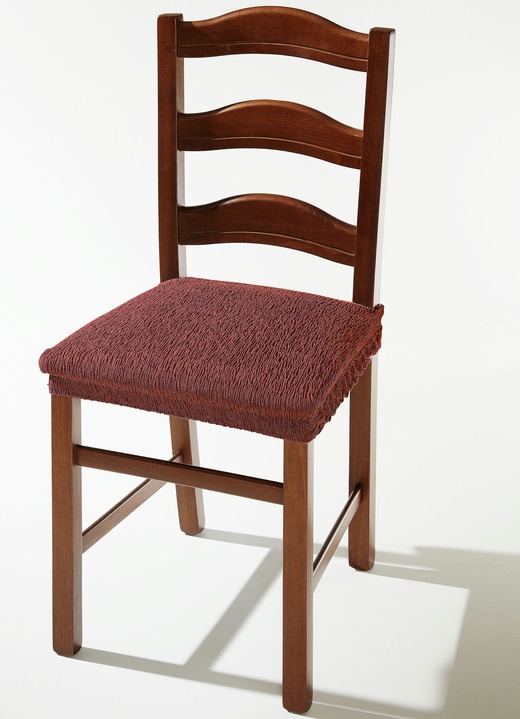- Sitzflächen-Bezug in beliebter Stretch-Qualität, in Größe 106 (Sitzflächen-Bezug) bis 112 (Sitzflächen-Bezug, 2er-Set), in Farbe BORDEAUX