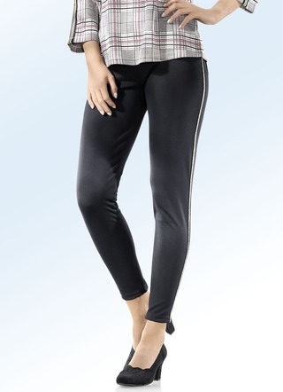 Leggings mit angesagtem Glanz-Zierband