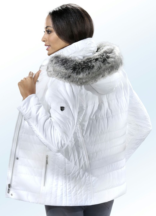Jacken - Jacke mit abnehmbarer Kapuze Jacken - Jacke mit abnehmbarer Kapuze, in Größe 034 bis 048, in Farbe WEISS