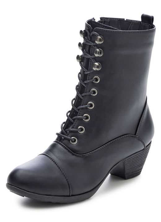 Stiefel & Stiefeletten - AAndrea Conti, modische Damen-Stiefeletten, Winterschuhe, mit Reißverschluss, in Größe 036 bis 042, in Farbe SCHWARZ Ansicht 1