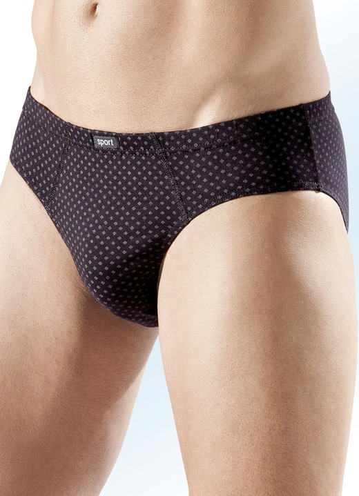 - Mehrfachpack Slips, allover dessiniert, in Größe 3XL (9) bis XXL (8), in Farbe 5X SCHWARZ-GRAU, 5X MARINE-BLEU, in Ausführung Spar-Zehnerpack Slips