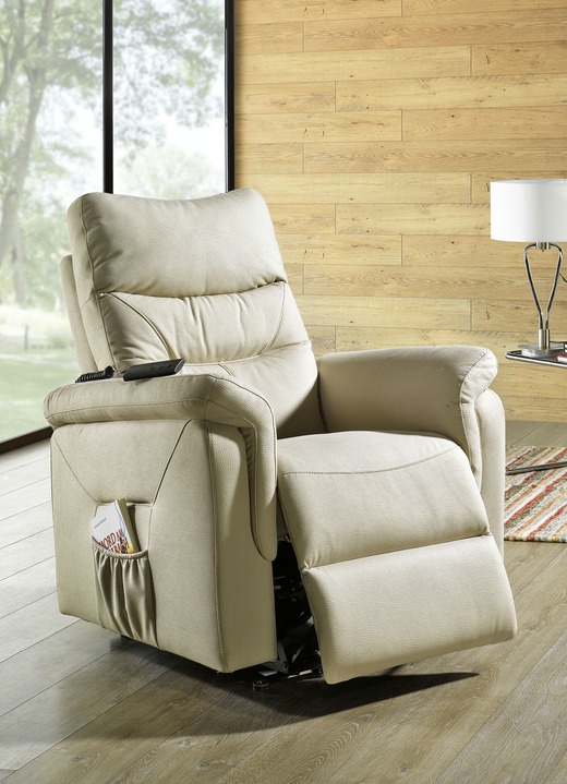 - Relax-Sessel mit Aufstehhilfe, verschiedene Ausführungen, in Farbe BEIGE, in Ausführung Mit Massagefunktion Ansicht 1