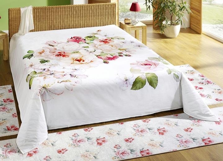 Tagesdecke Mit Rosenmotiv Tagesdecken Bader