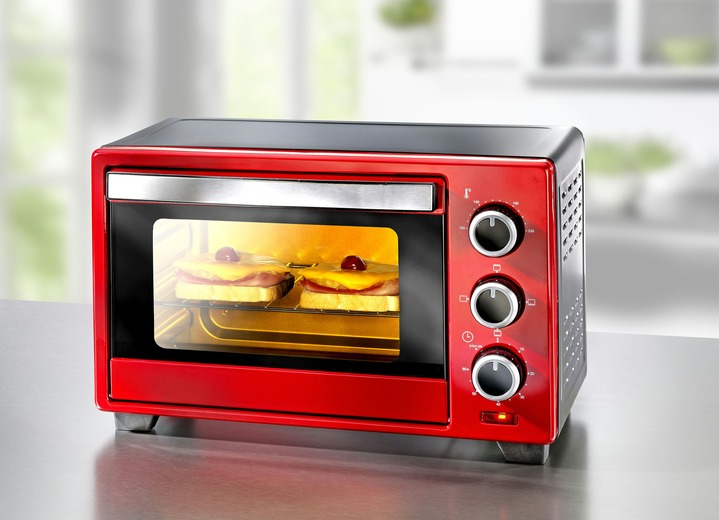 - Multi- und Pizzabackofen – kompakt, praktisch, gut, in Farbe ROT