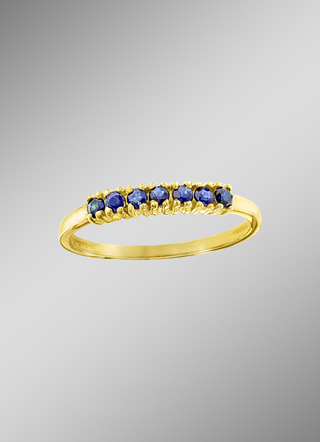 Eleganter Safir-Damenring