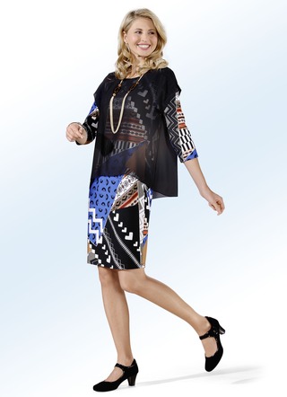 Kleid von KLAUS MODELLE in 2-in-1-Optik