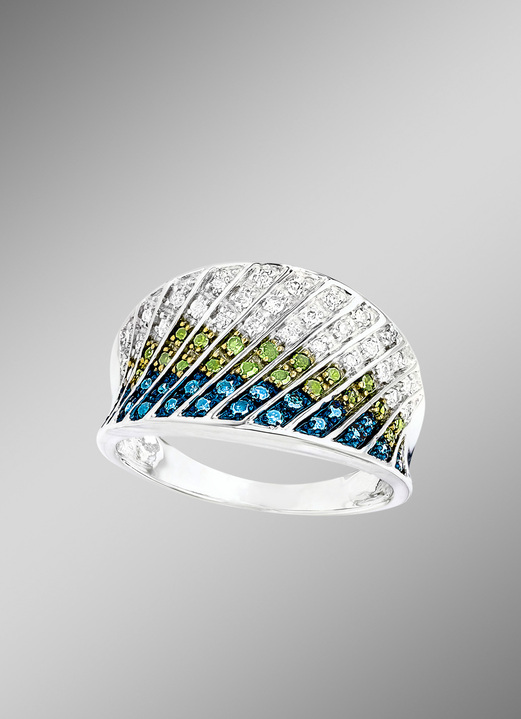 Ringe - Damenring mit 69 Diamanten, in Größe 160 bis 220, in Farbe  Ansicht 1